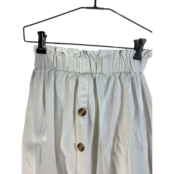 Vintage LIZ CLAIBORNE 100% Linen Set Small Petite White Collared Euro Summer EUC - Picture 8 of 11